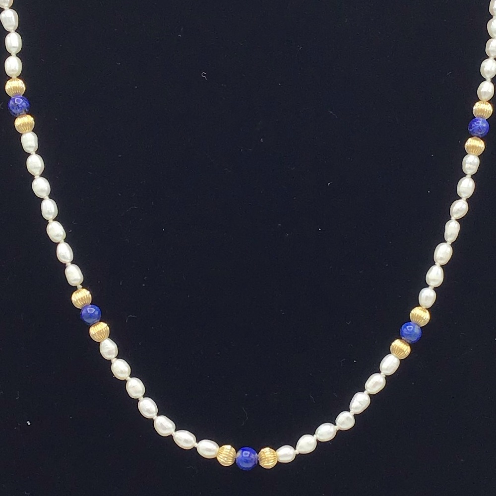 Hand Crafted Authentic Pearl Necklace NWT 25” - Picture 5 of 12